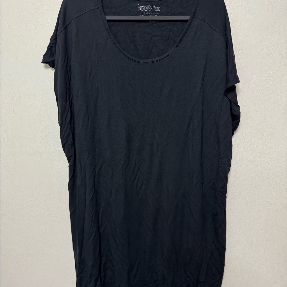 Black Latched Mama Nursing Lounge Dress 2X/3X plus size